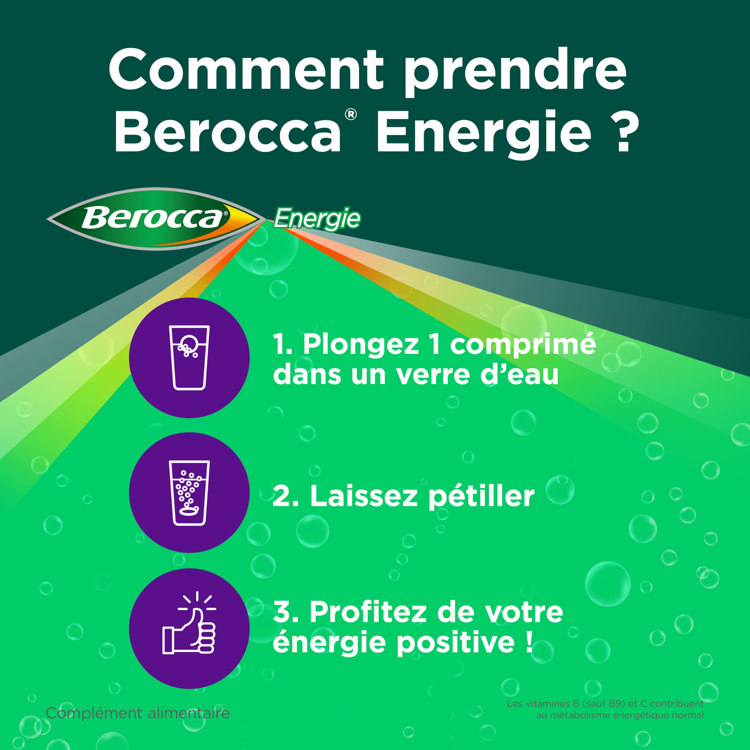 Berocca Energie Effervescent Cassis 3