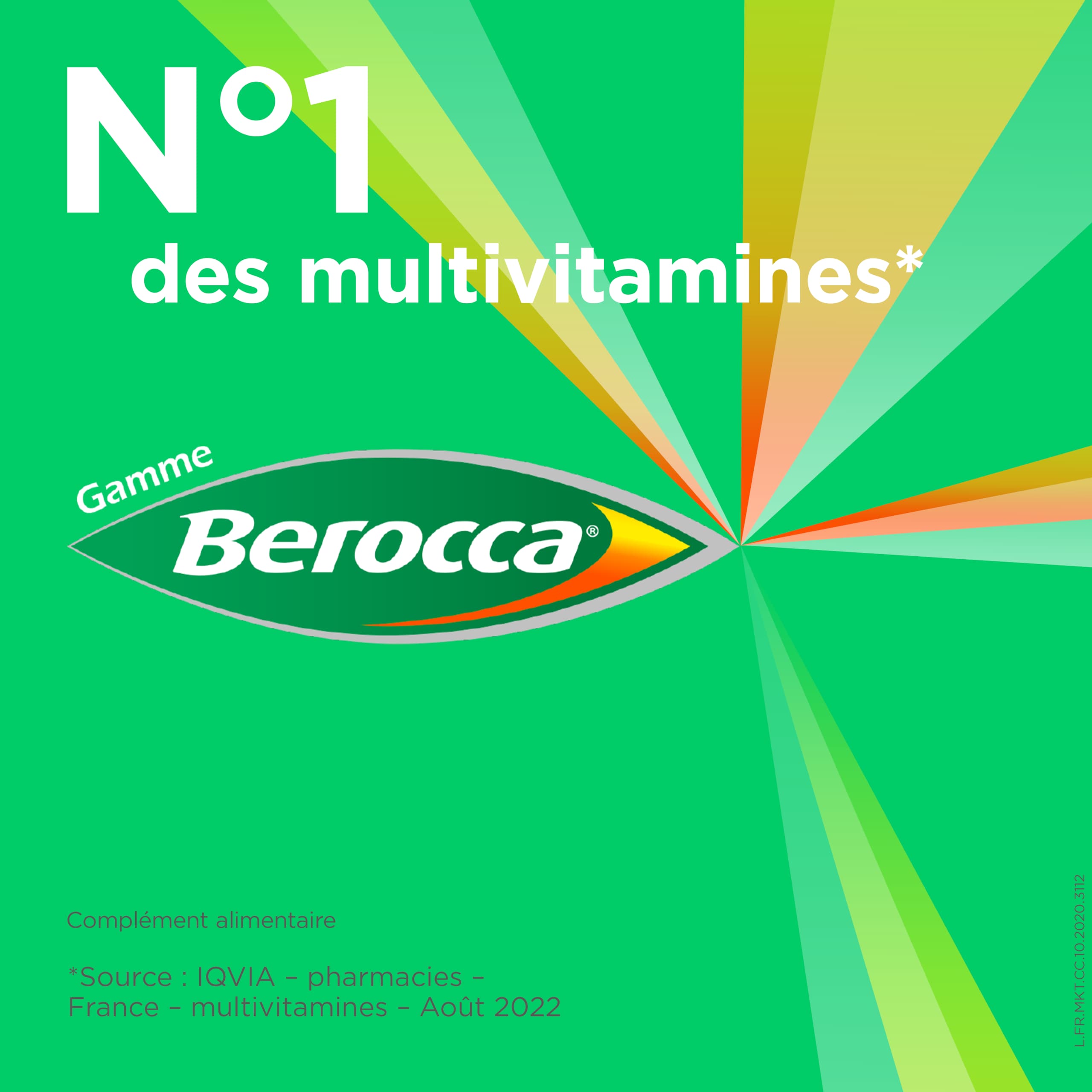 Berocca Energie Effervescent Cassis 10